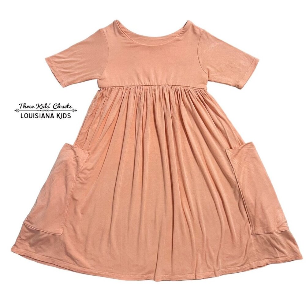Remie Girl Sz 4 Peach Day Dress
